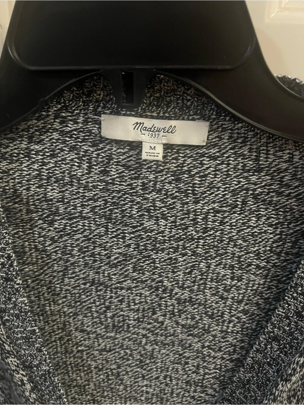 Madewell Gray Marled Button-Front Cardigan - Picture 5 of 6